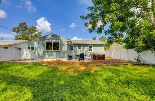 Bayview House | Private Hot Tub and Fenced Yard Sleek Gulfport Home