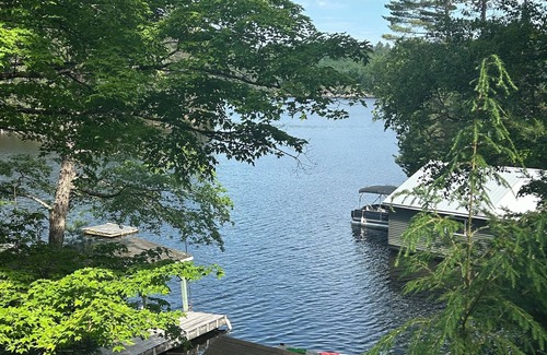 Tudor and Cashel Cabin | Private Lakefront 3 Bedroom Cabin with Private Dock and Boat Port. Boat Access