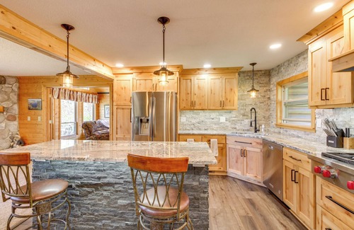Emily House | Private Lakefront Emily Home w/Yard & Fire Pit!