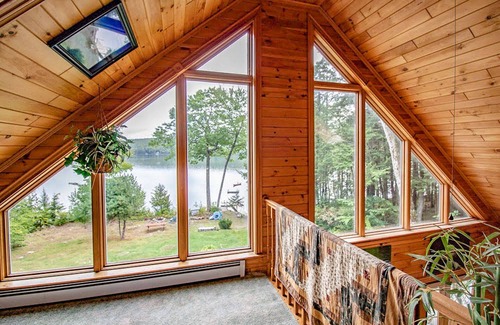 Hartland Ski Chalet | Private Lakefront Getaway With Amazing Views on Great Moose Lake - No Pets.