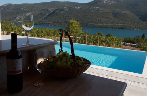 Zaton Doli Apartment | Private pool apartment in Ston