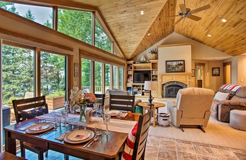 Solon Springs Cottage | Private Retreat w/Dock on Middle Eau Claire Lake!