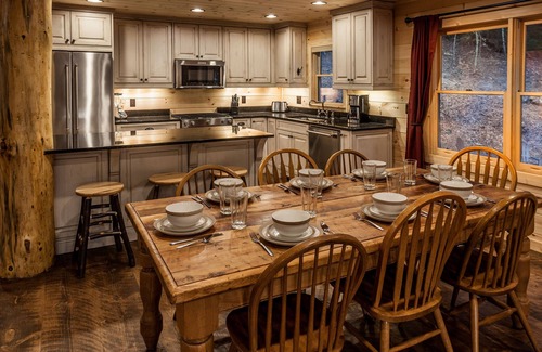 Ellijay Cabin | Private River Cabin with Playground, Fishing, Mountain View, Hot tub