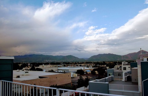 West Valley City House | Private rooftop patio on stylish 4 level townhome