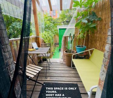 Bushwick House | Private room with private bathroom and backyard