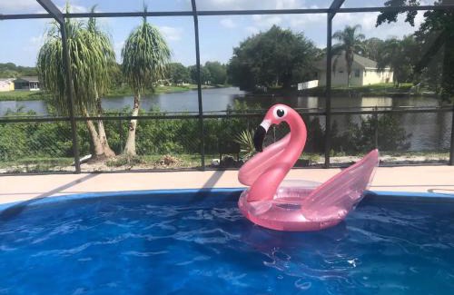 Lakewood Villas House | Private Tropical Waterfront Sanctuary w pool, hot tub & an island! Pet Friendly