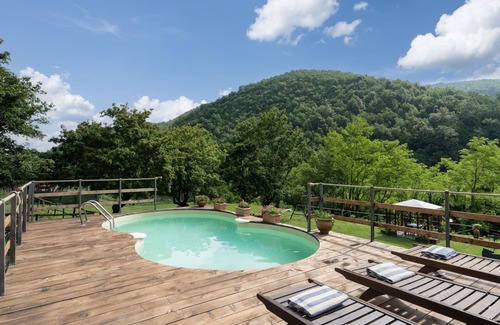 Borgo San Lorenzo Villa | Private Villa with private pool, WIFI, TV, patio, panoramic view, parking, close to Florence