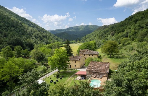 Borgo San Lorenzo Villa | Private Villa with private pool, WIFI, TV, patio, panoramic view, parking, close to Florence