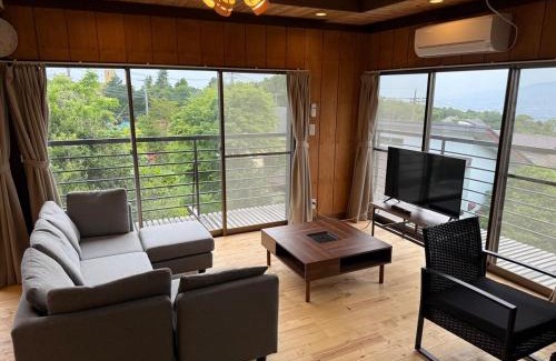 Nagawa House | Private villa with natural hot spring rock bath for up to 9 guests Includes 3 bedrooms ideal for groups Mt Fuji view from the second floor Grandview Minamihakone