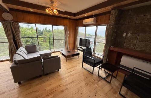 Nagawa House | Private villa with natural hot spring rock bath for up to 9 guests Includes 3 bedrooms ideal for groups Mt Fuji view from the second floor Grandview Minamihakone