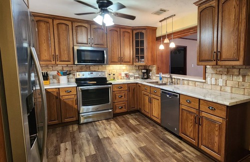 Hemphill House | Private waterfront property in Hemphill, TX. Sleeps up to 18.