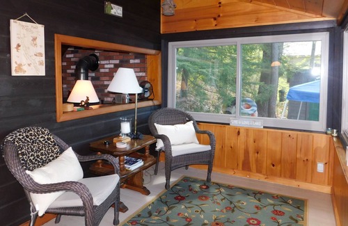 Oxford Cottage | Quaint and cozy Maine cottage on quiet Hogan Pond with large sandy beach!