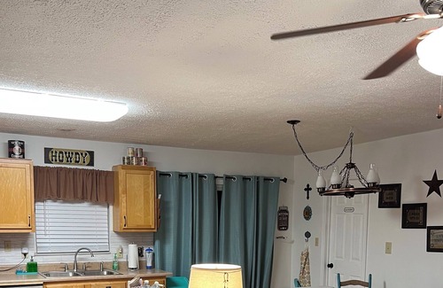 Wakefield House | Quiet & cozy retreat with firepit, front porch, back balcony, walk-in tub & more