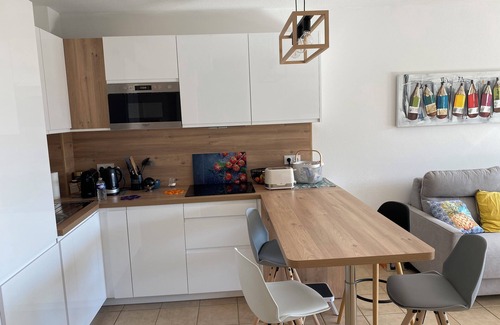 Saint-Cyprien Plage Apartment | QUIET, LUXURY, VERY LARGE TERRACE, SWIMMING POOL, 800 M FROM THE BEACH, REFURBISHED