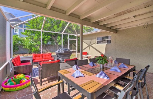 Golden Beach Estates House | Quiet Satellite Beach Home with Lanai, Walk to Beach