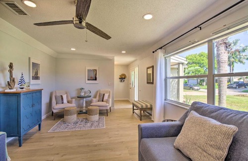 Golden Beach Estates House | Quiet Satellite Beach Home with Lanai, Walk to Beach