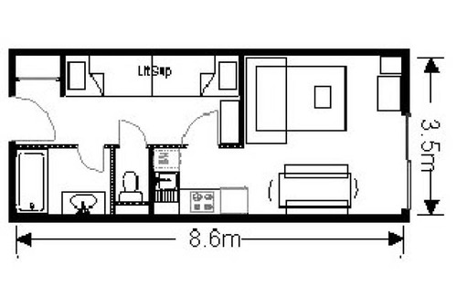 Eaux-Bonnes Apartment | Résidence MARMOTTES - Studio pour 6 Personnes MAE-8984