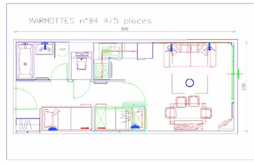 Eaux-Bonnes Apartment | Résidence MARMOTTES - Studio pour 5 Personnes MAE-9084