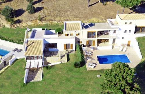Agia Paraskevi Villa | R 1465 Villa A with sun loungers, sofa bed & Private Pool.