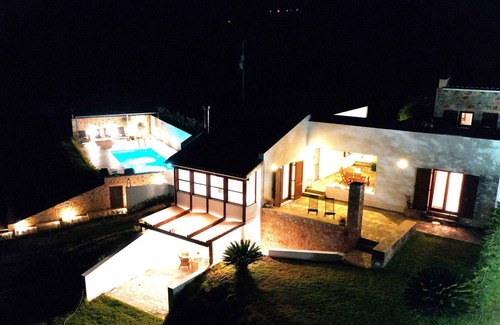 Agia Paraskevi Villa | R 1465 Villa A with sun loungers, sofa bed & Private Pool.