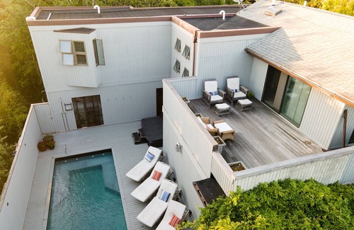 Fire Island House | Rare 5 BR house in the heart of the Pines, w/hot tub, mere steps from the beach!