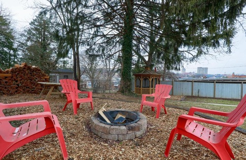 Lancaster House | Rare City Home w/Backyard Fire-pit & Hot tub