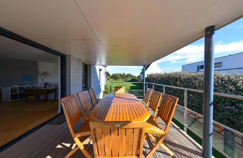 Trevignon House | Recently refurbished villa with sea views, closed garden and 80 m from beach.