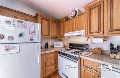 Ruidoso Downs House | Redman! A single level, cozy cabin on a hill with a direct view of the Ruidoso Downs Racetrack!