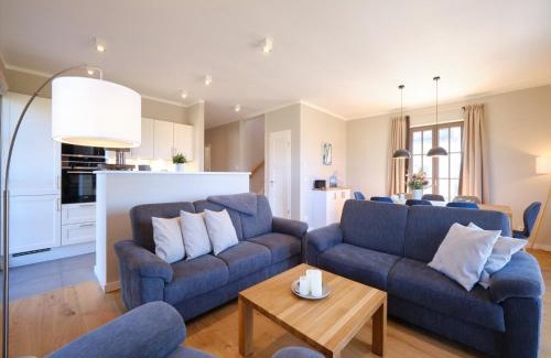 Dranske Villa | Reetland am Meer - Luxus Reetdachvilla mit 3 Schlafzimmern, Sauna und Kamin H20
