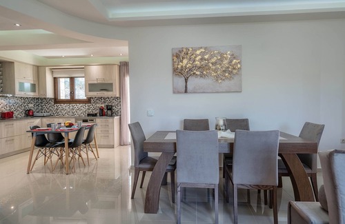 Geropotamos Villa | Relax and enjoy the sun in a stone floor villa with private pool and huge garden