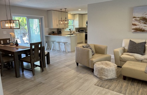 Redington Beach House | Relax and have some fun in this Salt water heated pool home, 5min walk to beachn