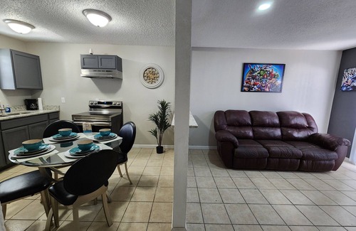 Biggs Field Apartment | Relax in these modern apartments