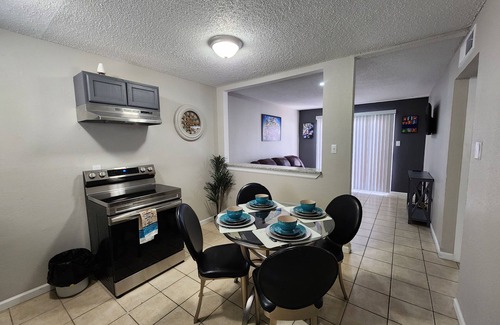 Biggs Field Apartment | Relax in these modern apartments