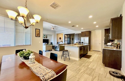 Montecito in Estrella House | Relax poolside and stargaze in heated pool and hot tub!