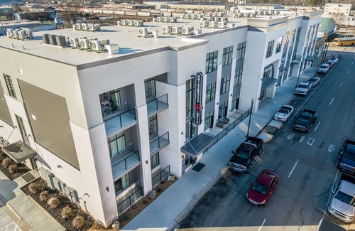 Jonesboro Apartment | Relaxing downtown loft with patio and gated parking