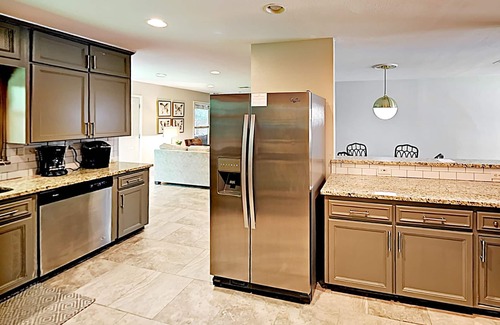 Allandale House | Remodeled home in quiet Rosedale neighborhood w/ 2 living areas & luxe kitchen