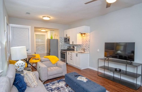 Mahncke Park Apartment | Remodeled Modern 1BR 1BA Apt Near Downtown 5min Pearl