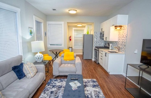 Mahncke Park Apartment | Remodeled Modern 1BR 1BA Apt Near Downtown 5min Pearl