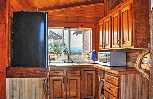Antimony Cabin | Remote Antimony Log Cabin w/Green Meadow Views!