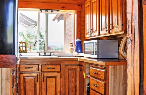 Antimony Cabin | Remote Antimony Log Cabin w/Green Meadow Views!