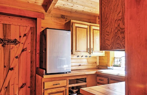 Antimony Cabin | Remote Antimony Log Cabin w/Green Meadow Views!