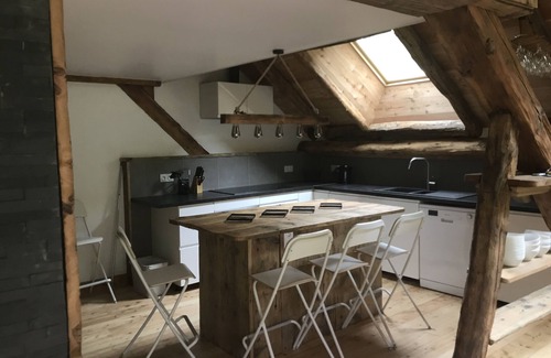 Vallouise-Pelvoux Apartment | Renovated attic room in an old house in Vallouise