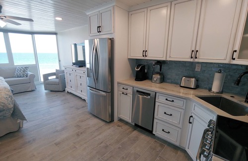 Panama City Beach Condo | Renovated Beachfront Condo-7th Floor-Top of the Gulf- Beach Chairs Incl.
