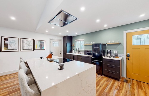 Bella Vista House | Renovated & quiet home with fireplace, air hockey/Ping-Pong, deck, & grill