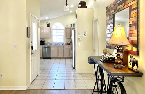 Windsor Palms House | RENOVATED!✦Unique & Roomy✦Private Fenced True South Salt Pool✦5 Miles to Disney
