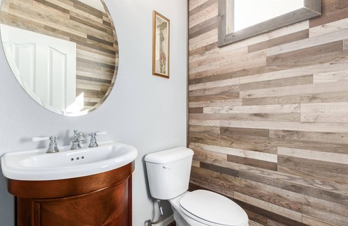 Seville House | Resort Backyard Heated Pool & Jacuzzi with downstair suite