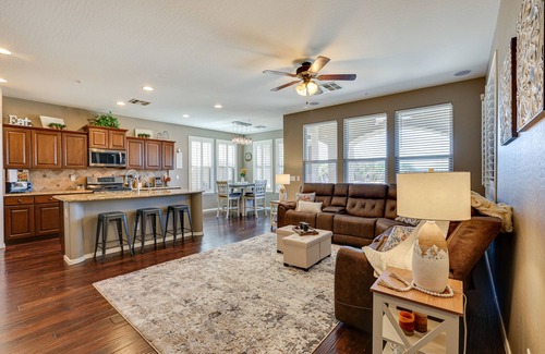 Estrella Mountain Ranch House | Resort style backyard w/private heated pool & spa
