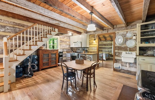 Afton Cabin | Restored Double Log Cabin on 400 Mountain Acres