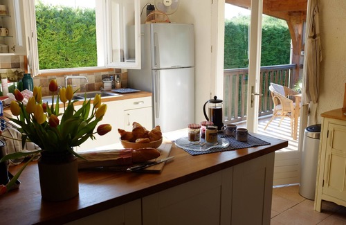 Rayet House | Restored house with private pool and views to the wooded hillside and small lake