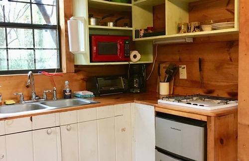 Ellijay Cabin | Right on Clear Creek Tiny Home! Secluded yet convenient to town.